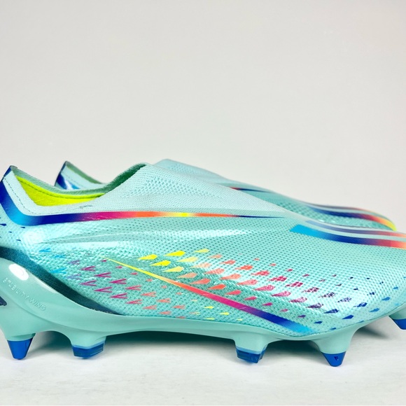 Adidas Speedportal+ SG Elite Clear Aqua Soccer Cleats Size 7.5 - Picture 2 of 9